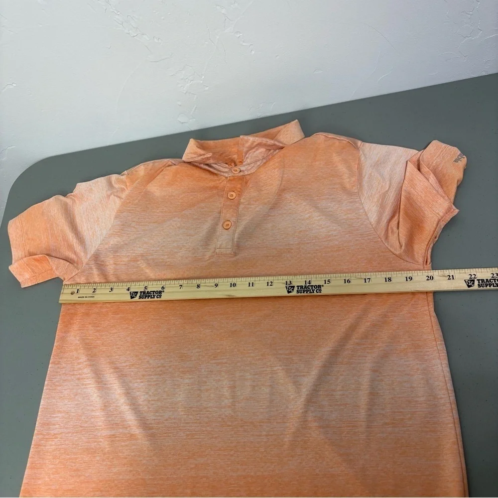 Columbia Golf Orange Polo Short Sleeve Men's Medium 